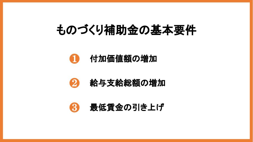 ものづくり補助金の受給条件は？基本要件や対象者、注意点を解説_2