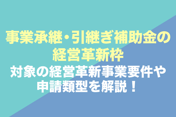 経営革新枠